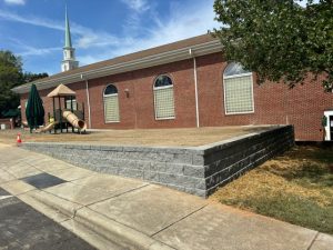 stone retaining wall for erosion control concord nc