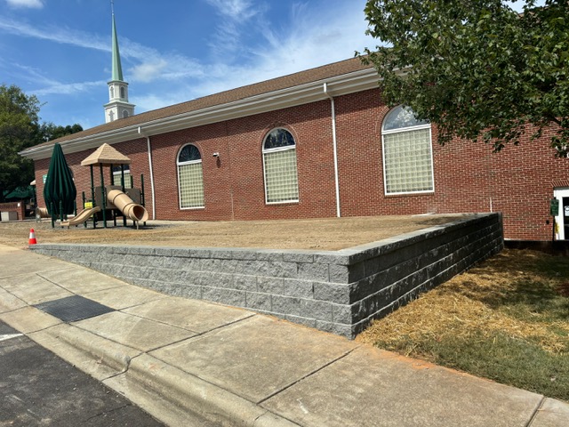 stone retaining wall for erosion control concord nc